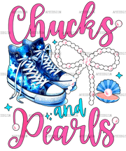 Chucks And Pearls-5 DTF Transfer