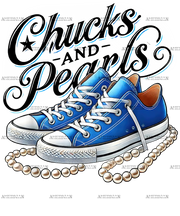Chucks And Pearls-6 DTF Transfer