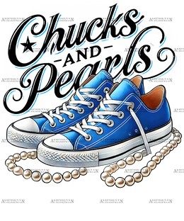 Chucks And Pearls-6 DTF Transfer