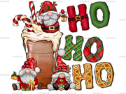 Coffee Gnome HoHoHo DTF Transfer