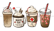 Coffee Nurse DTF Transfer