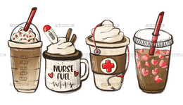 Coffee Nurse DTF Transfer