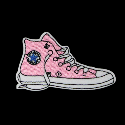 Pink Converse Shoe Patch (Small/Embroidery)