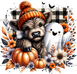 Cow With Boojee DTF Transfer