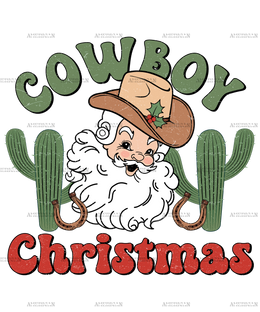 Cowboy Christmas-1 DTF Transfer