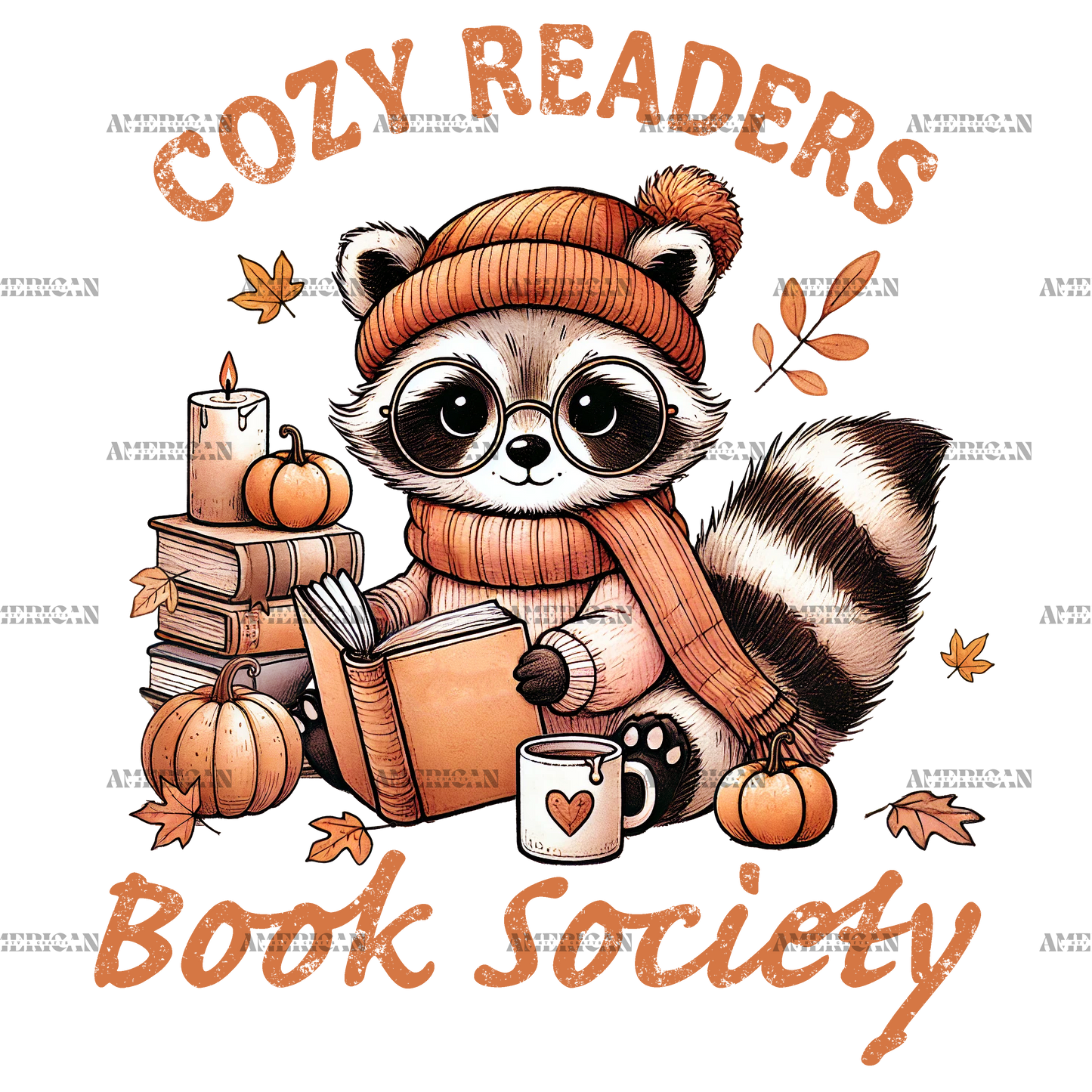 Cozy Readers Book Society DTF Transfer