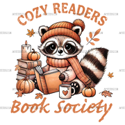 Cozy Readers Book Society DTF Transfer