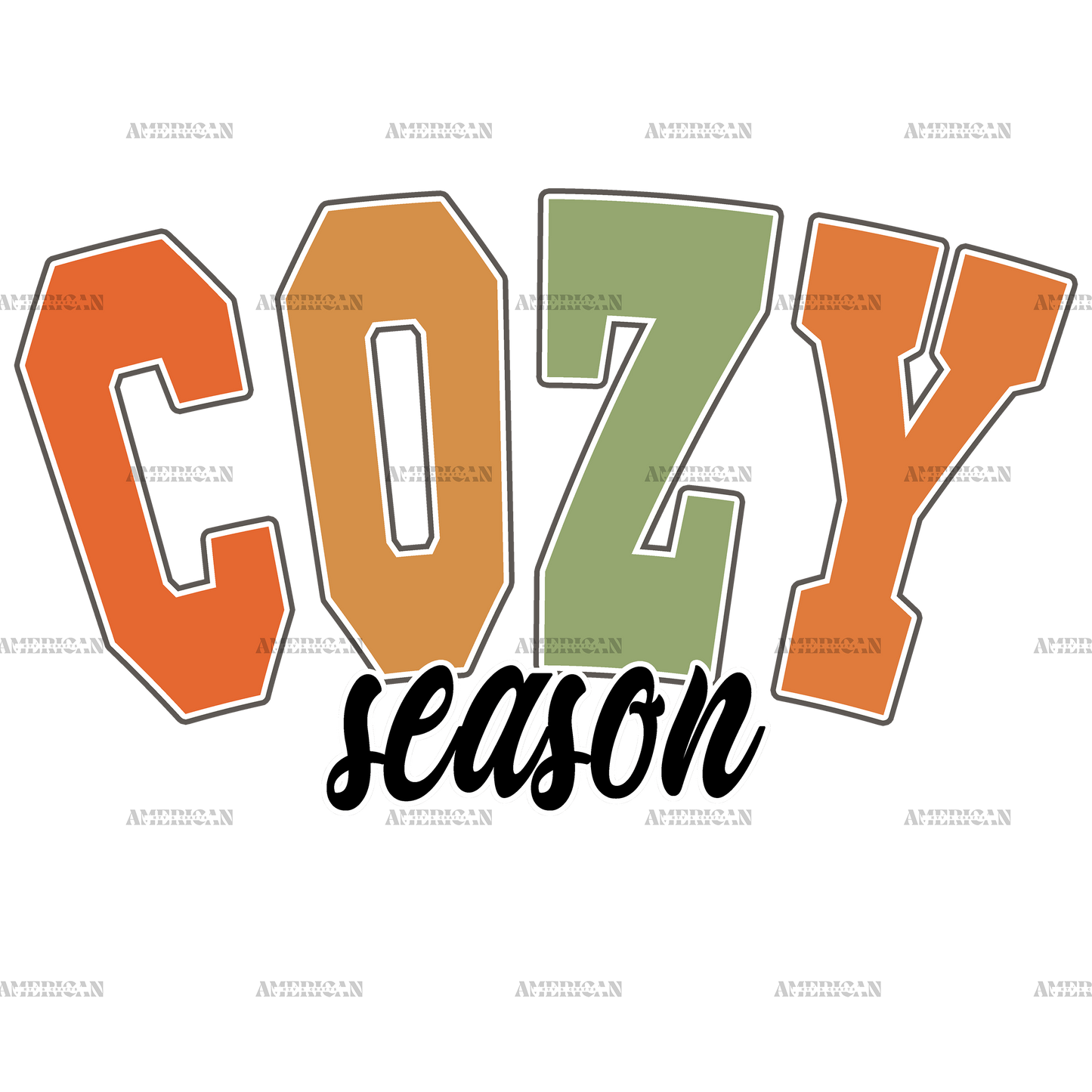 Cozy Season Fall DTF Transfer