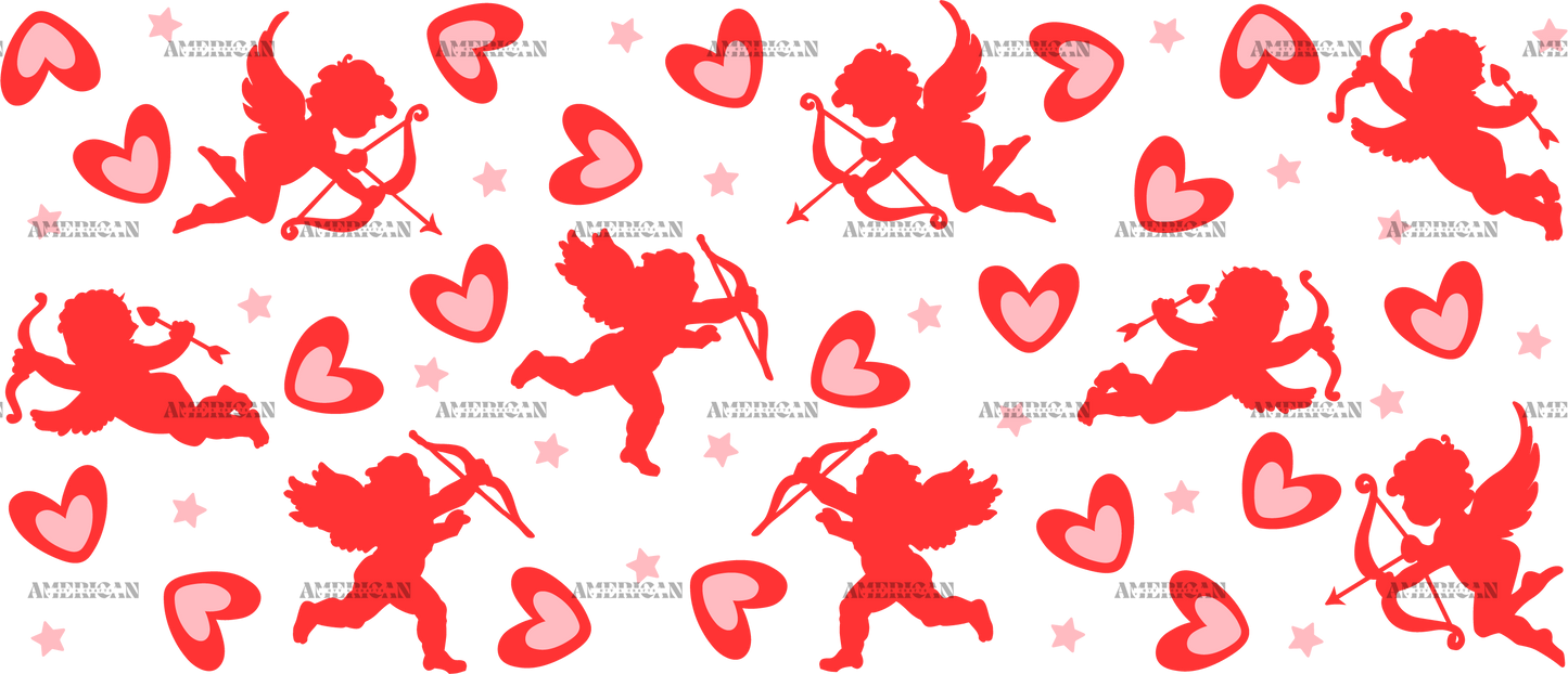 Cupid Heart Red UV DTF Transfer