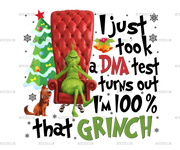 DNA Test Grinch DTF Transfer