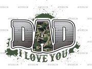 Dad I Love You DTF Transfer