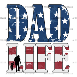 Dad Life-2 DTF Transfer