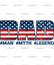Dad Man Myth Legend-1 DTF Transfer