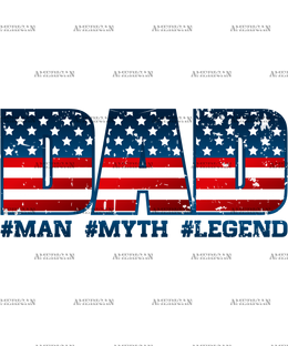 Dad Man Myth Legend-1 DTF Transfer