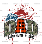 Dad Man Myth Legend-2 DTF Transfer