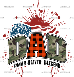 Dad Man Myth Legend-2 DTF Transfer
