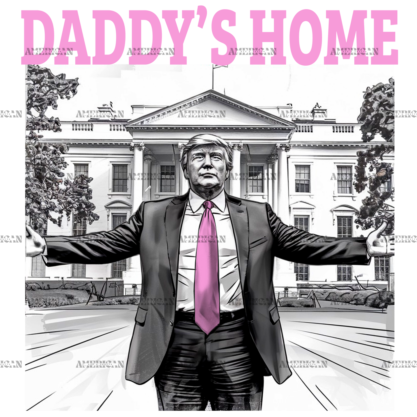 Daddy's Home Trump-5 DTF Transfer