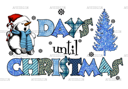 Days Until Christmas DTF Transfer