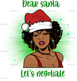 Dear Santa Lets Negotiate DTF Transfer