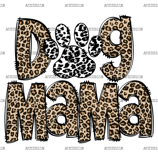 Dog Mama Leopard DTF Transfer