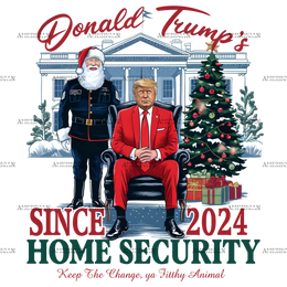 Donald Trump Home Security DTF Transfer