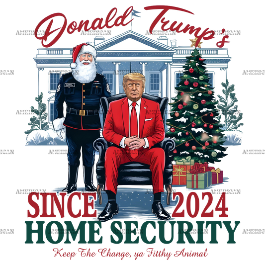 Donald Trump Home Security DTF Transfer