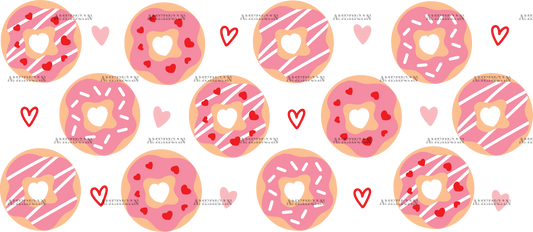 Donut Valentine UV DTF Transfer