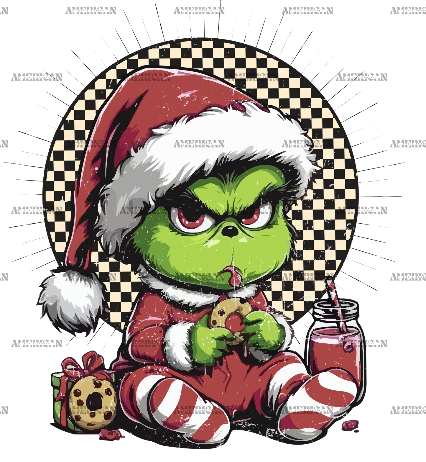 Eating Baby Grinch DTF Transfer