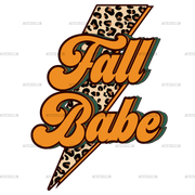 Fall Babe Bolt DTF Transfer