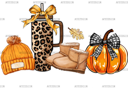 Fall Basics White DTF Transfer