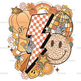 Fall Bolt DTF Transfer