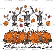 Fall Breeze And Autumn Leaves-2 DTF Transfer