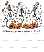 Fall Breeze And Autumn Leaves DTF Transfer