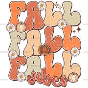 Fall Fall Vibes Dotted DTF Transfer