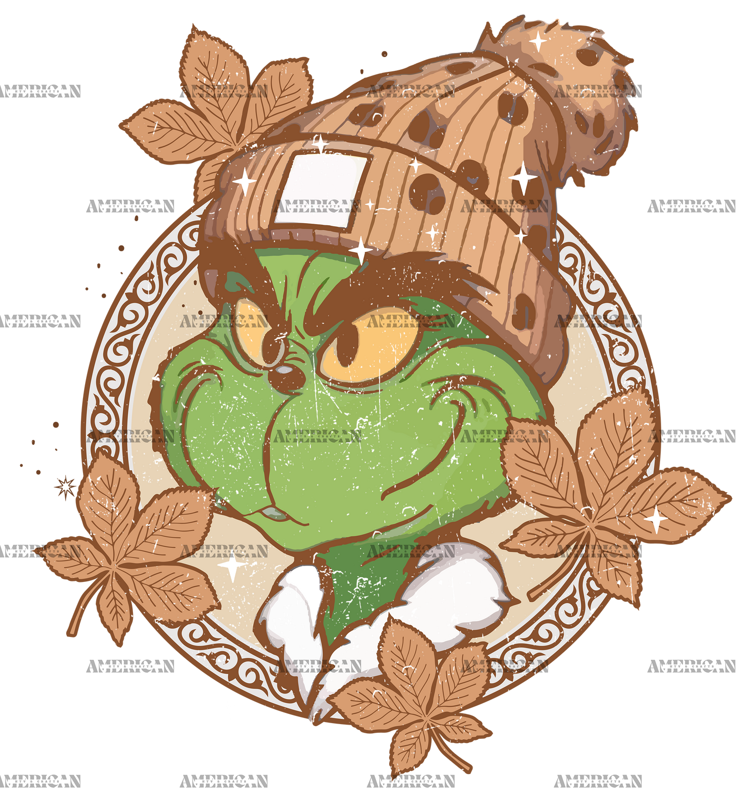 Fall Grinch DTF Transfer
