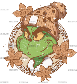 Fall Grinch DTF Transfer