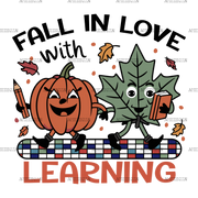 Fall In Love With Learning-2 DTF Transfer