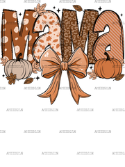 Fall Mama Bow DTF Transfer