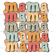 Fall Mama Dotted DTF Transfer