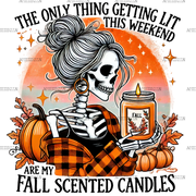 Fall Scented Candles DTF Transfer