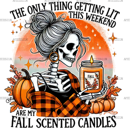 Fall Scented Candles DTF Transfer