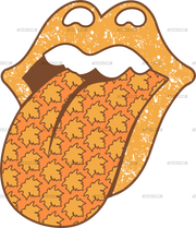 Fall Tongue DTF Transfer