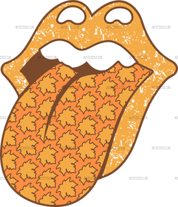 Fall Tongue DTF Transfer