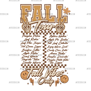 Fall Tour Fall Vibes Only-1 DTF Transfer