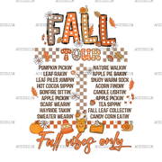Fall Tour Fall Vibes Only-2 DTF Transfer