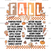 Fall Tour Fall Vibes Only-3 DTF Transfer