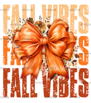 Fall Vibes Bow-1 DTF Transfer