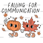 Falling For Communication DTF Transfer