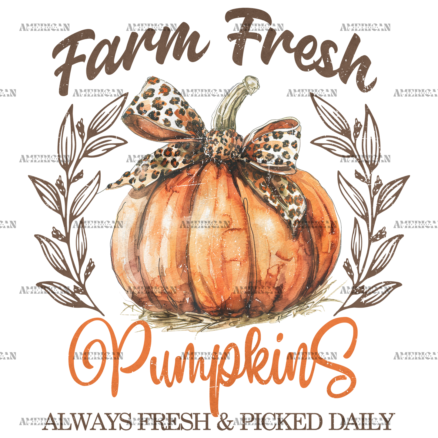 Farm Fresh Pumpkins-3 DTF Transfer