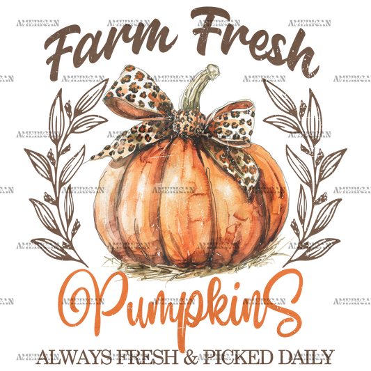 Farm Fresh Pumpkins-3 DTF Transfer